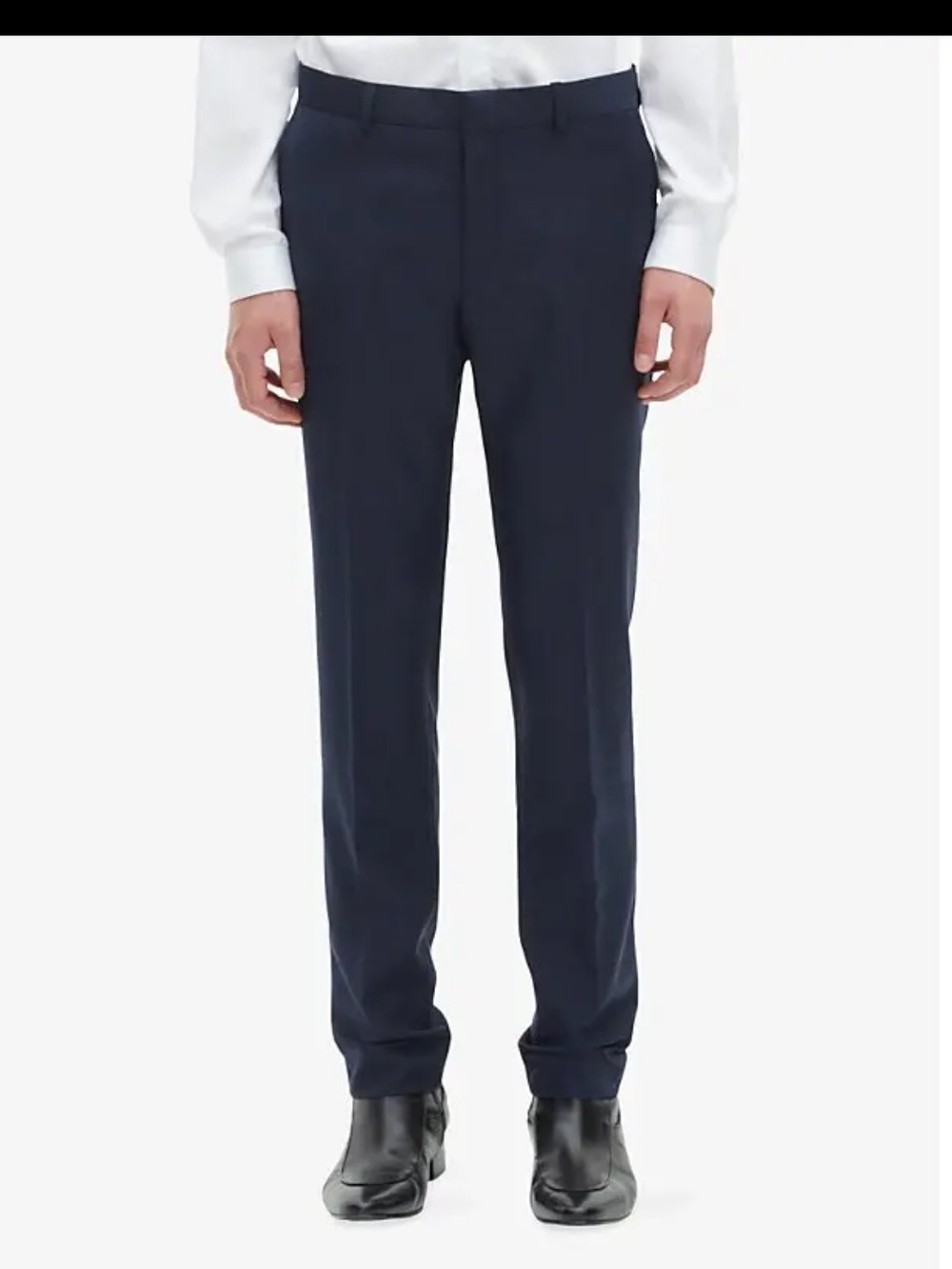 The Kooples Men's Fitted Wool/Elastene Dress Pants - Navy Blue - Size US 36x25